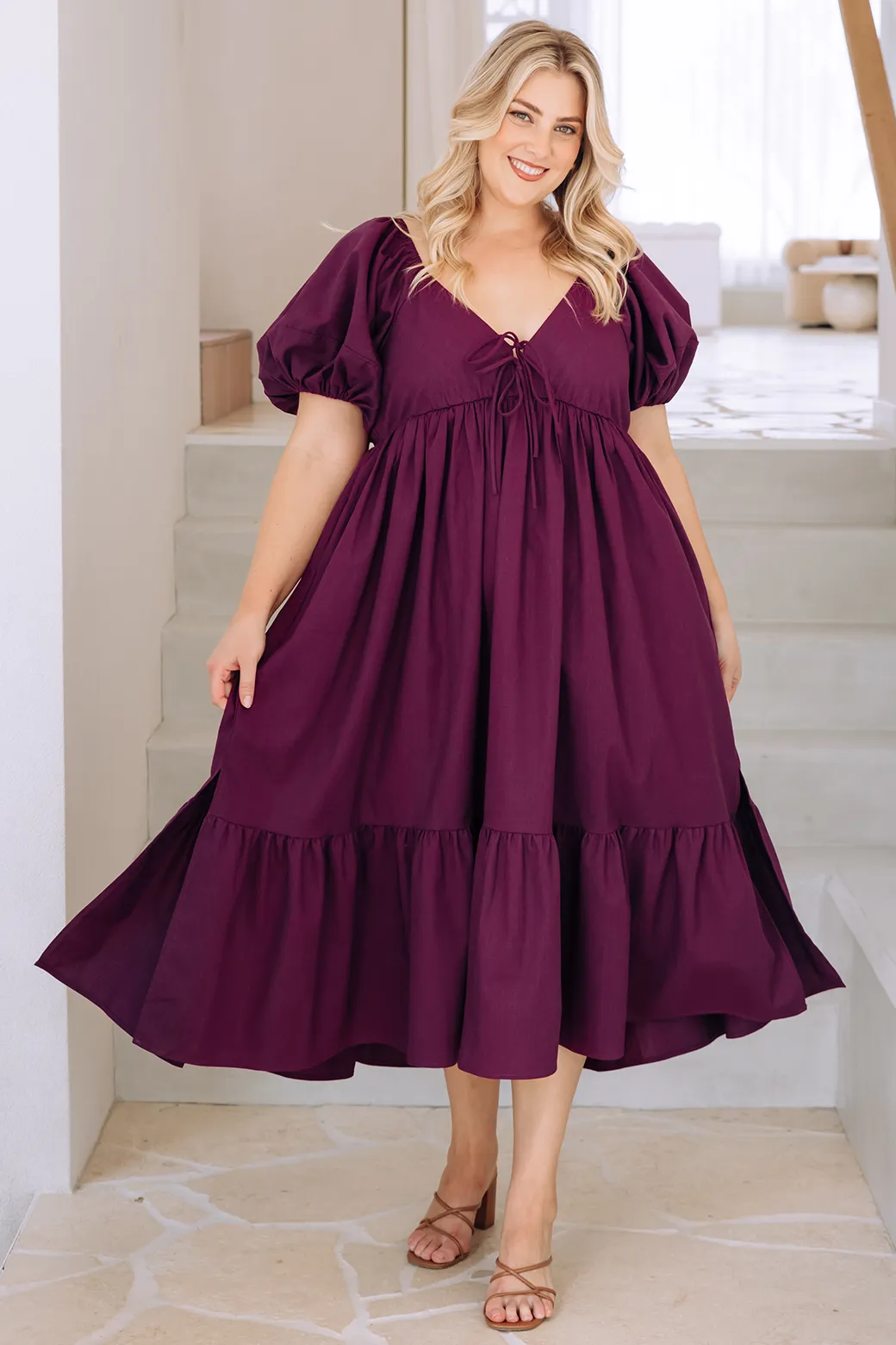 Mikayla Midi Dress Orchid