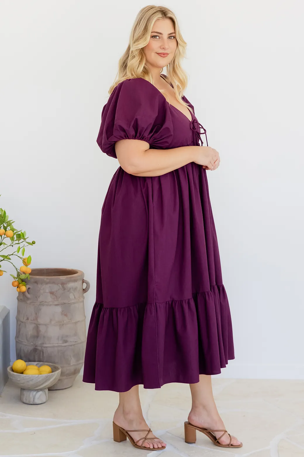 Mikayla Midi Dress Orchid