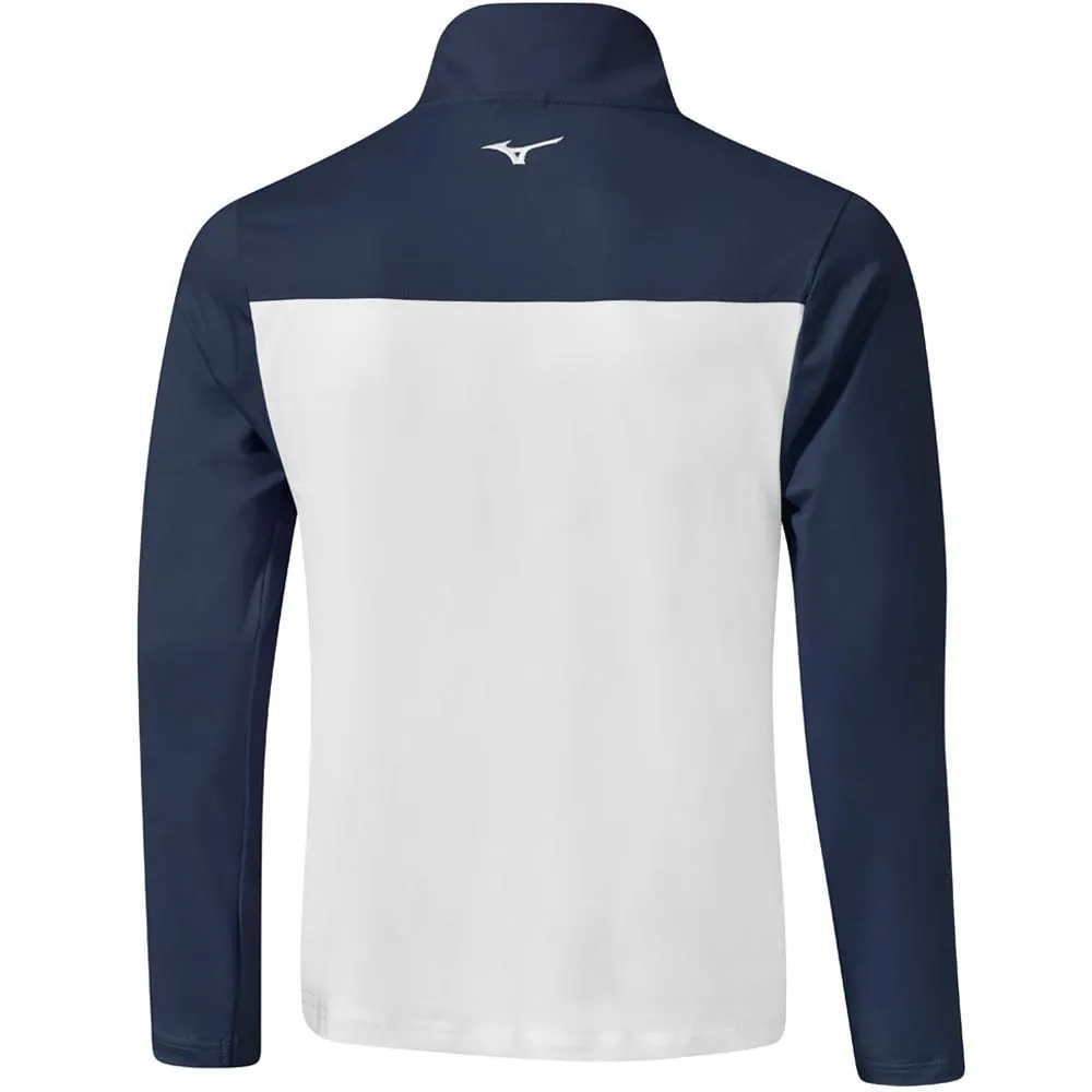 Mizuno Breeze Elite Stripe 1/4 Zip Pullover - Deep Navy