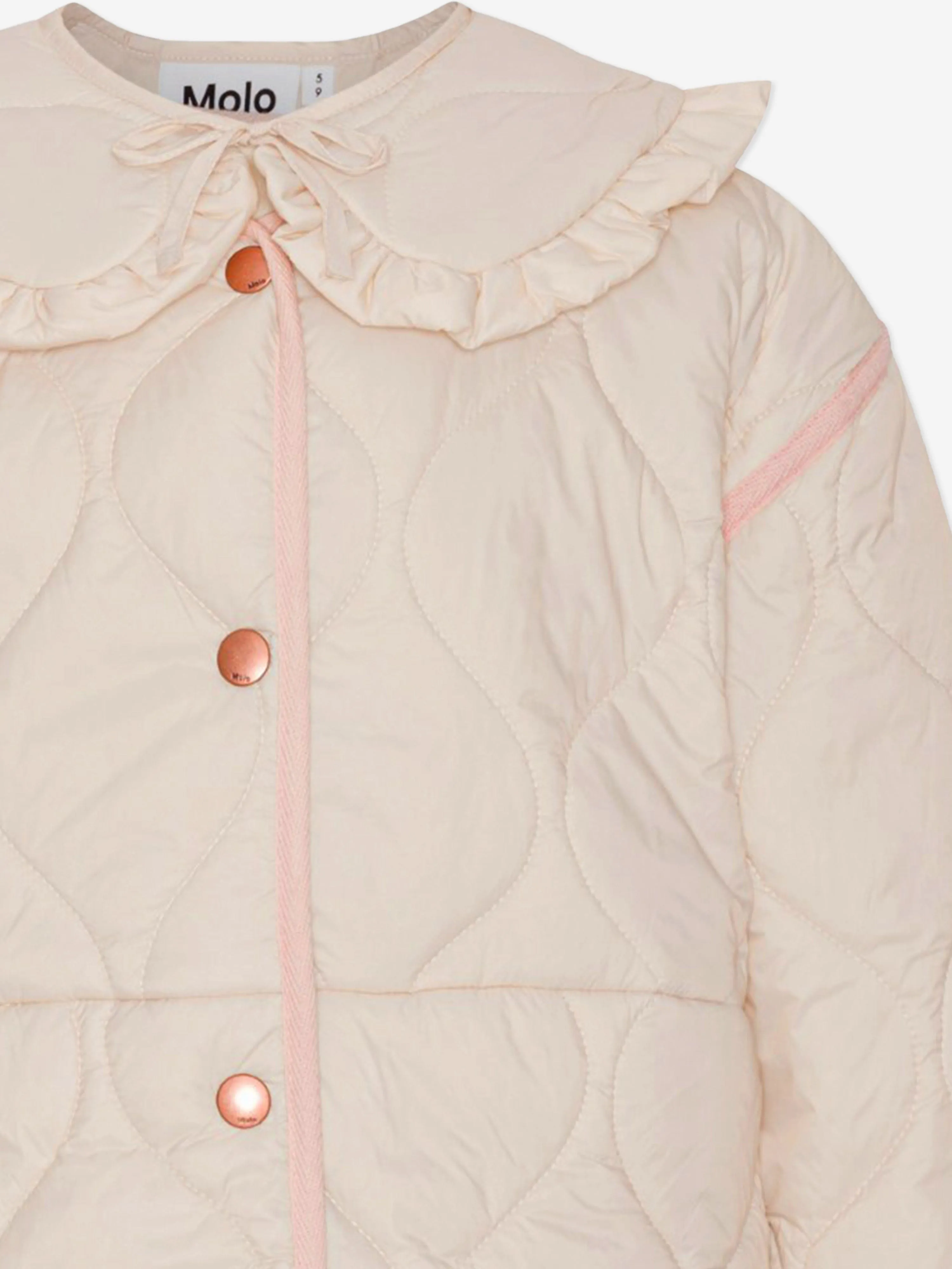 Molo Girls Quilted Jacket in Pink