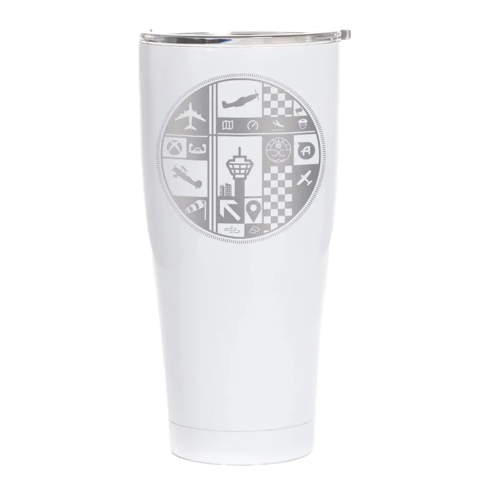 MS Flight Simulator 40th Anniversary Tumbler