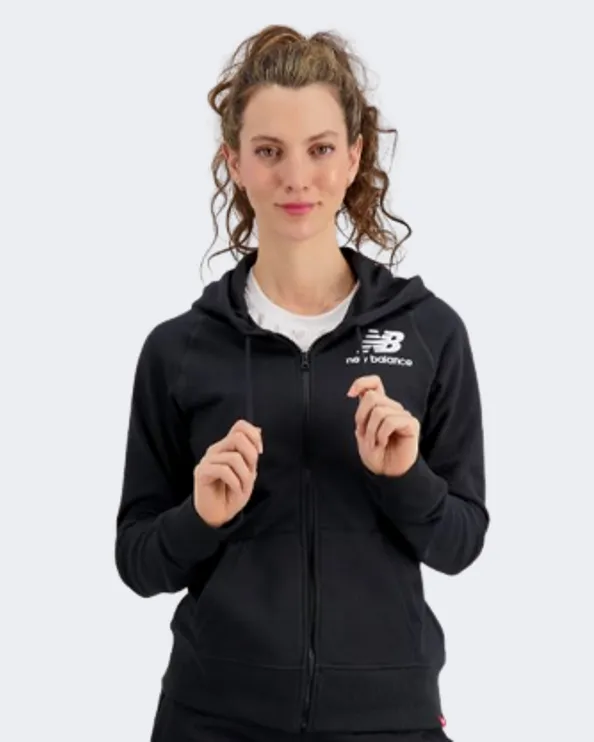 New Balance Essentials Fz Women Lifestyle Hoody Black