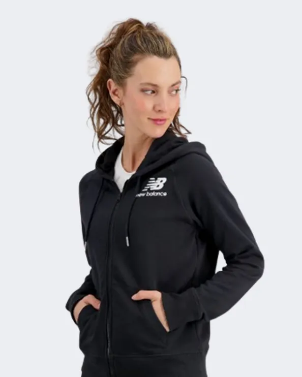 New Balance Essentials Fz Women Lifestyle Hoody Black