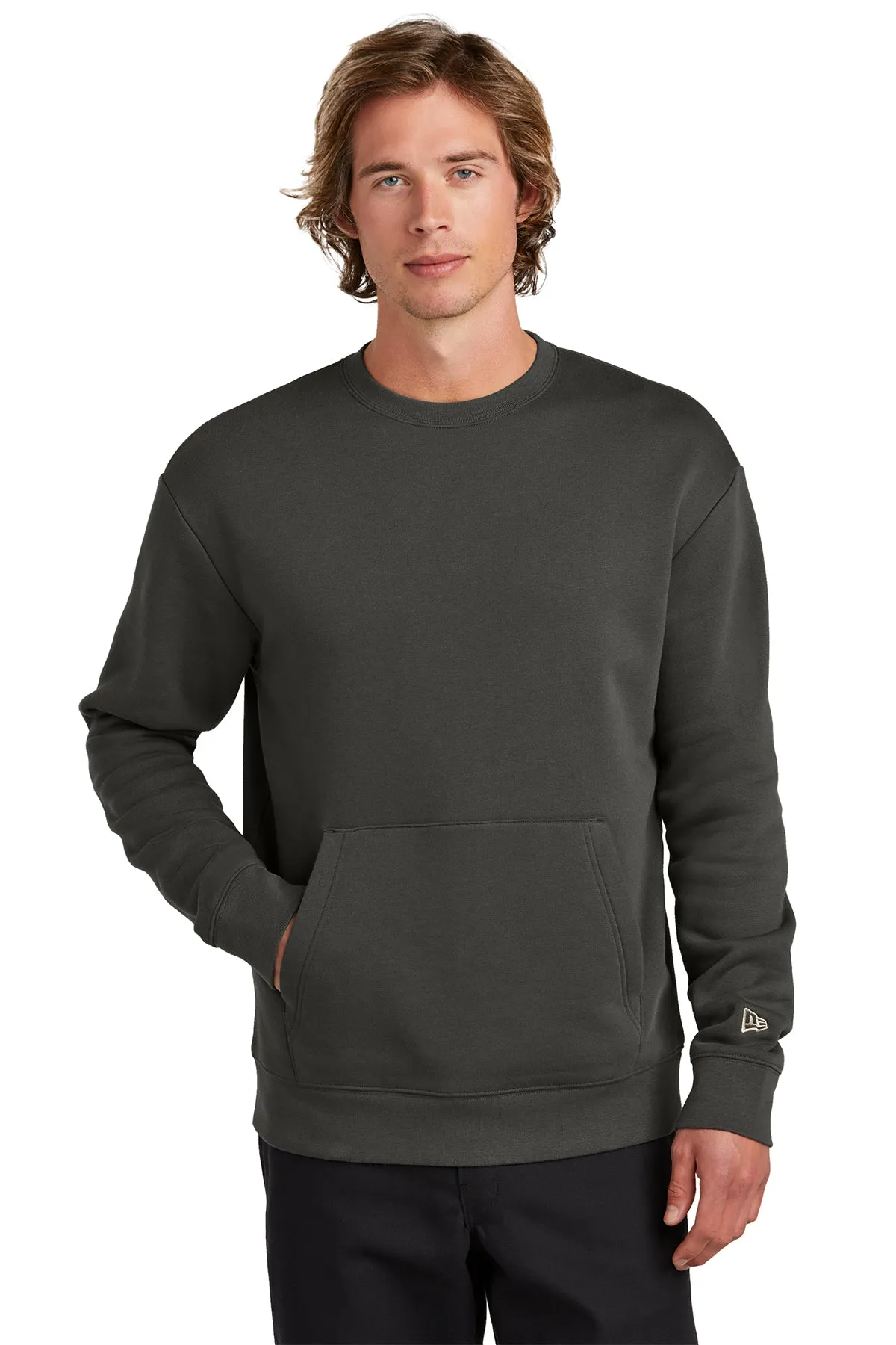 New Era Heritage Fleece Custom Pocket Sweatshirts, Graphite