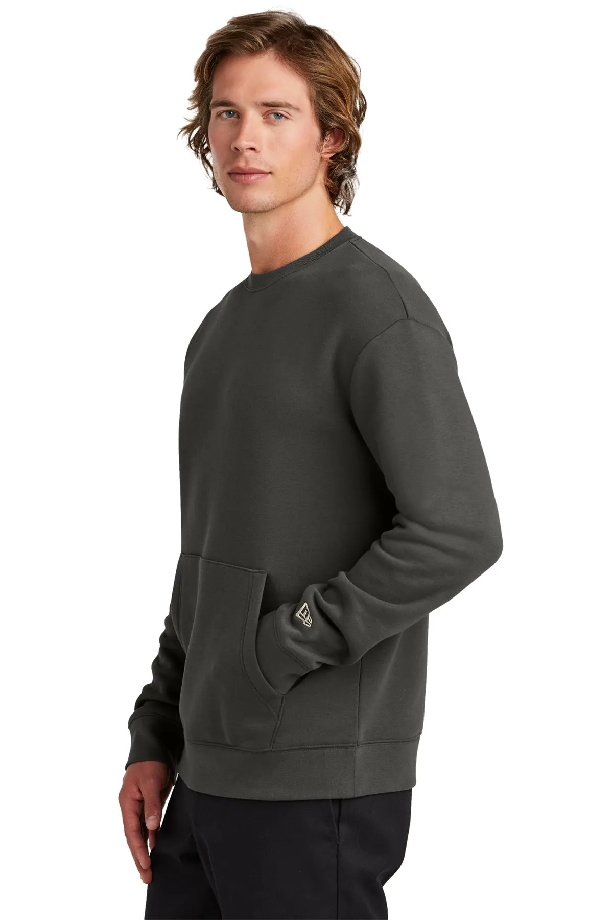 New Era Heritage Fleece Custom Pocket Sweatshirts, Graphite