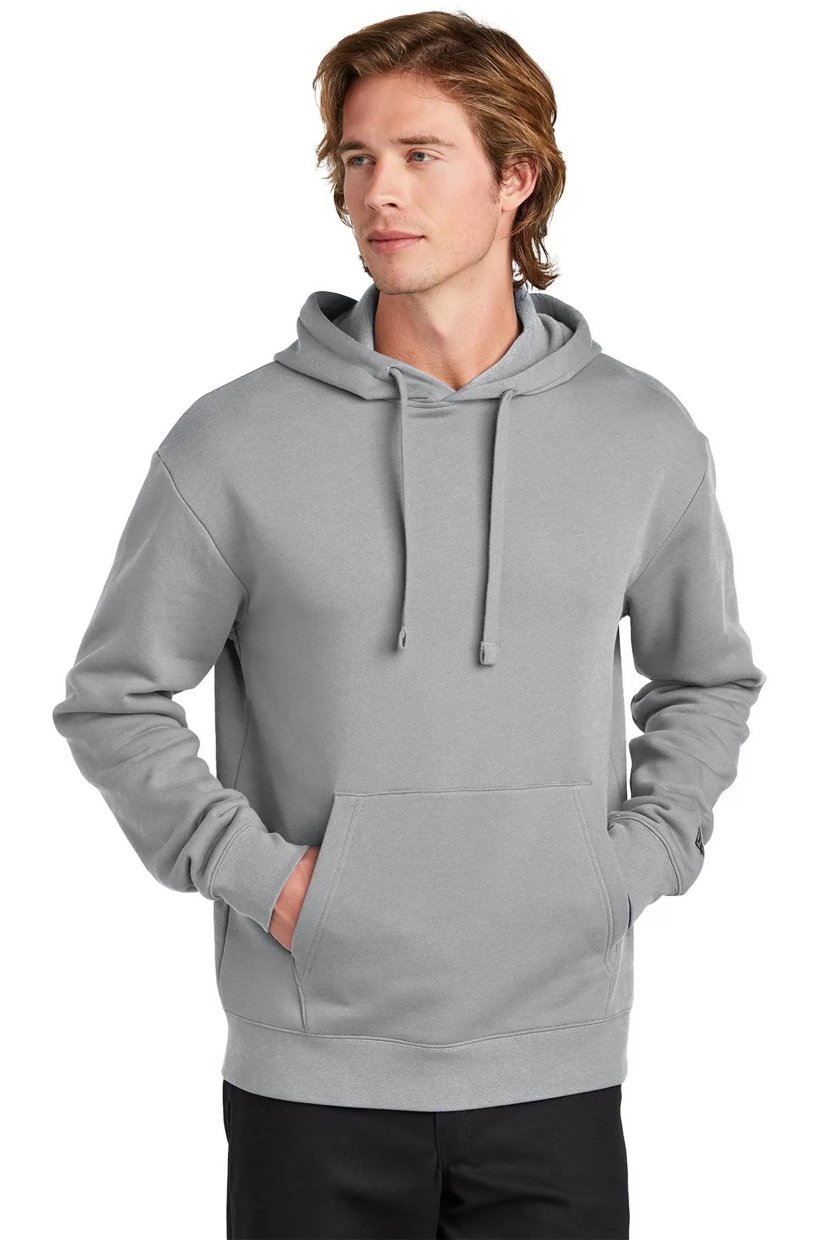 New Era Heritage Fleece Customized Hoodies, Rainstorm Grey