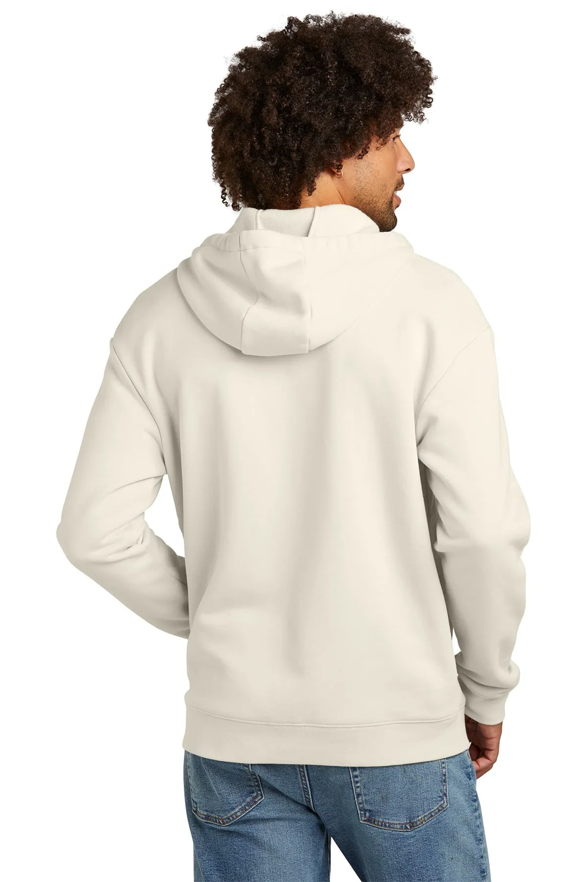 New Era Heritage Fleece Full-Zip Custom Hoodies, Soft Beige