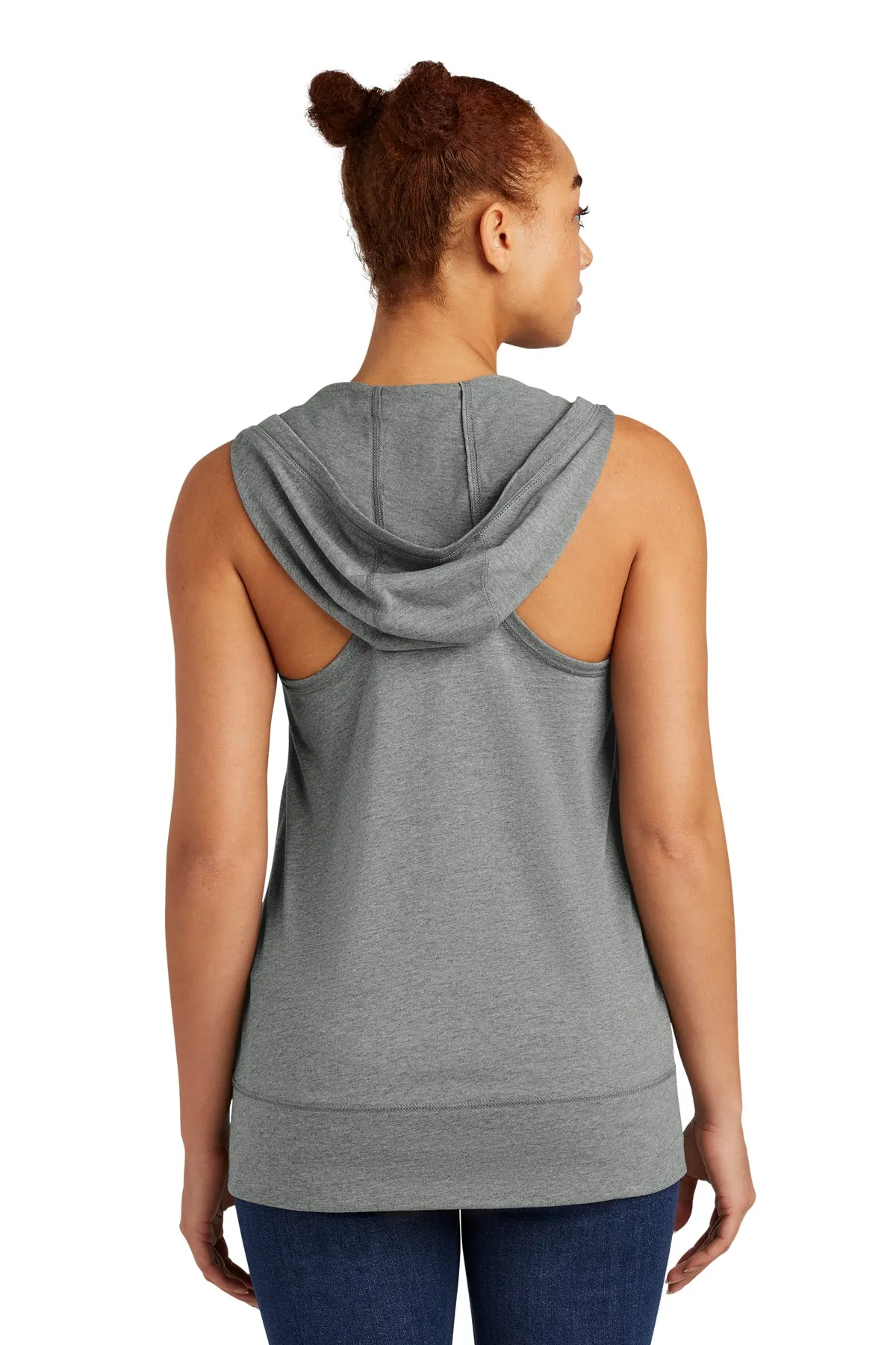 New Era Ladies Heritage Blend Customized Hoodies, Tank Shadow Grey Heather