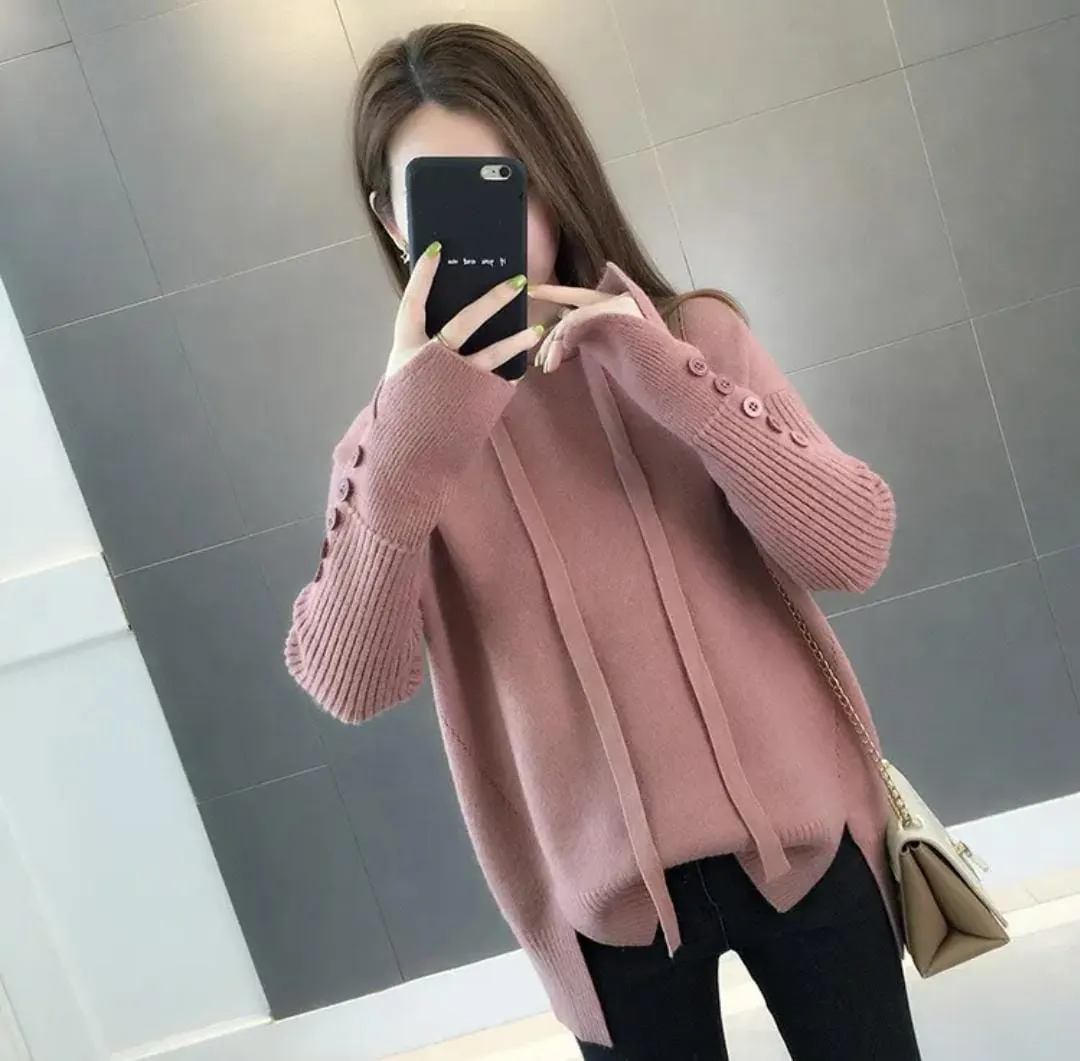 New Korean Loose Pullover Women Sweater S50018321 XL