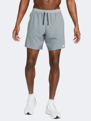 Nike Stride 2 In 1 Men Running Short Dark Grey/Black