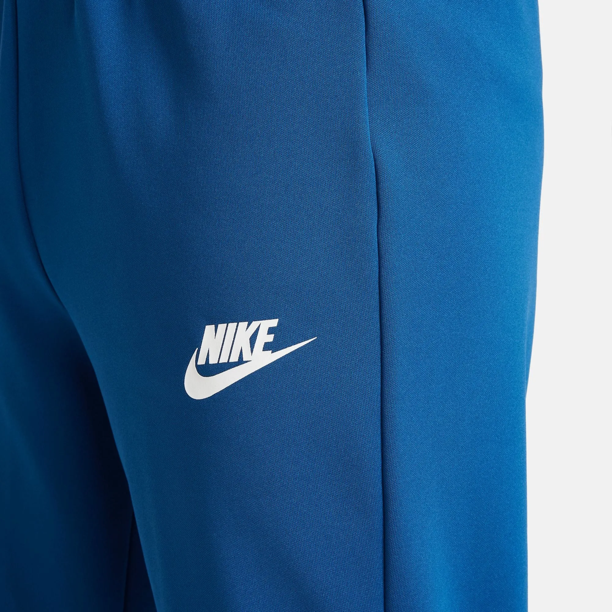 Nike - Unisex - Back Logo Print Poly Tracksuit - Aquarius Blue/White