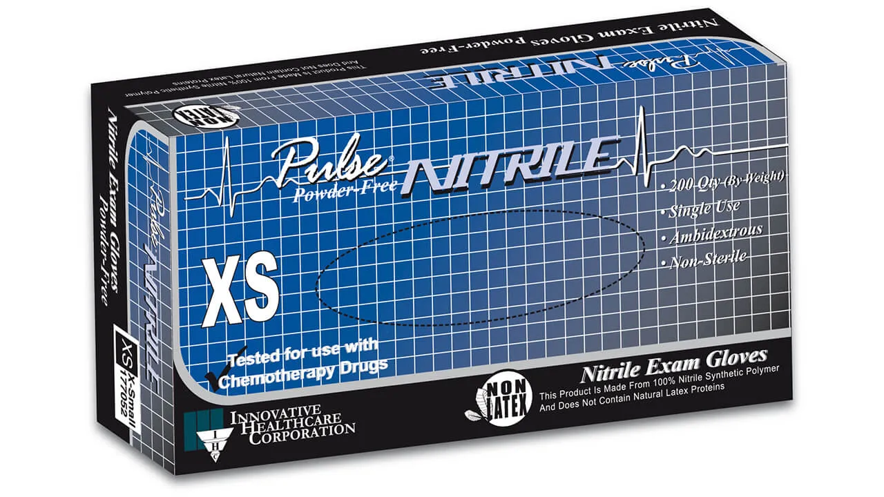 Nitrile Exam Gloves Pulse® 200/box