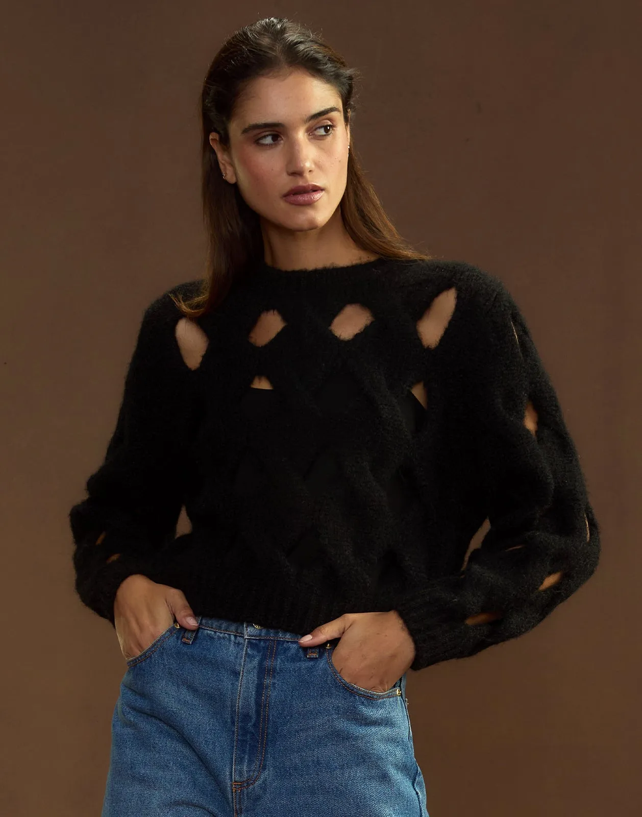 Open Knit Sweater