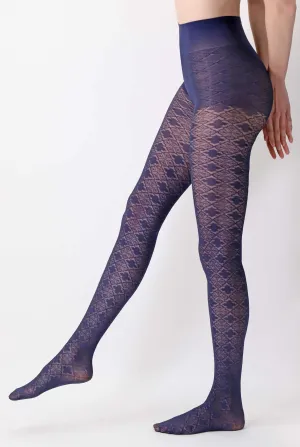 Oroblu Jacquard Lace Pattern Semi Sheer Tights