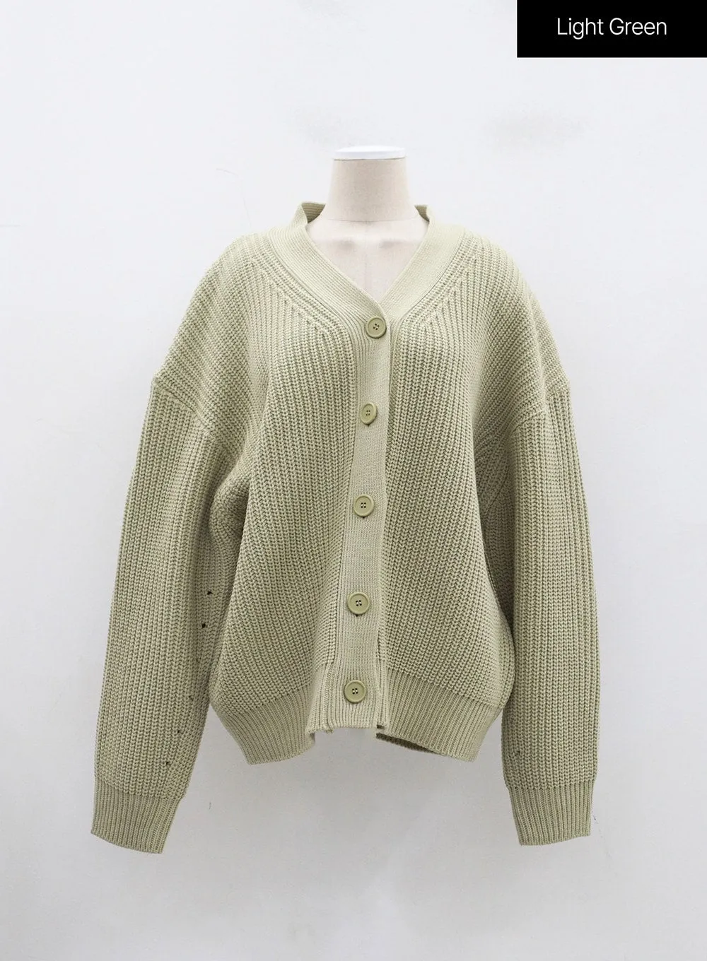 Oversized Knit Button Cardigan BJ331