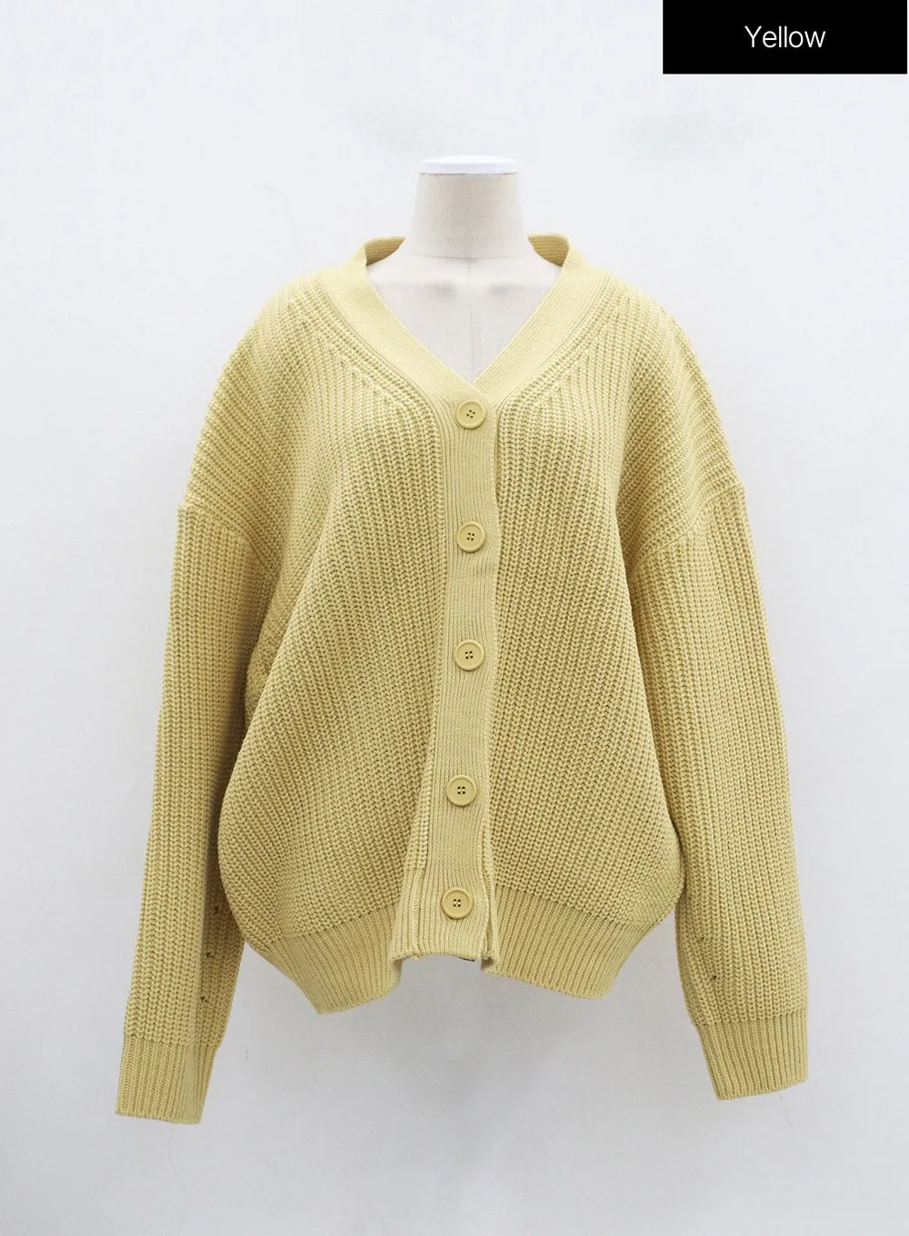 Oversized Knit Button Cardigan BJ331