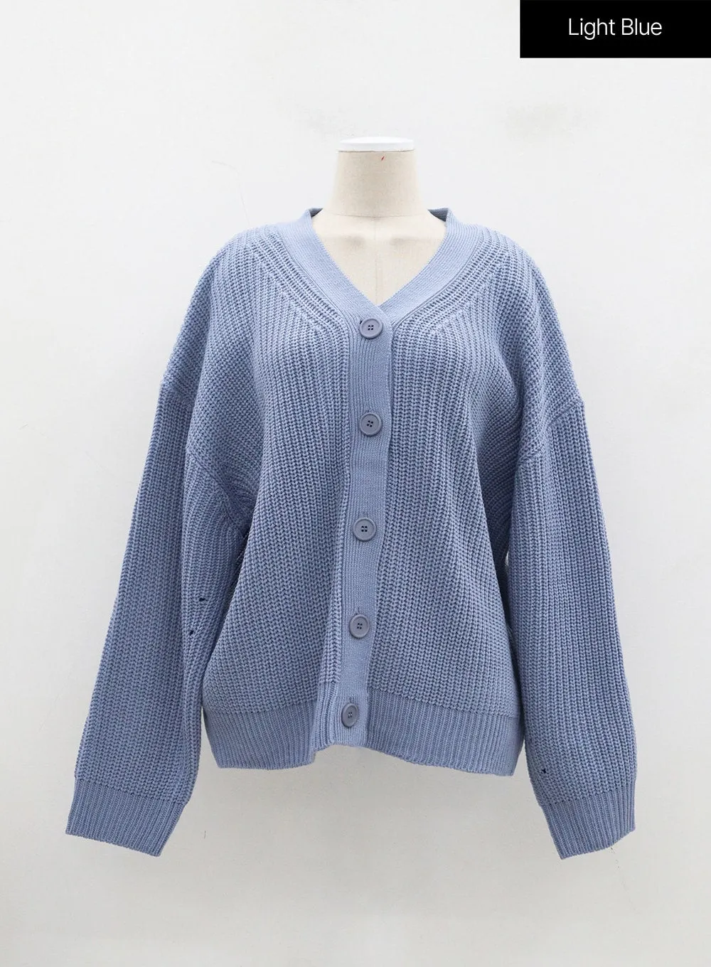 Oversized Knit Button Cardigan BJ331