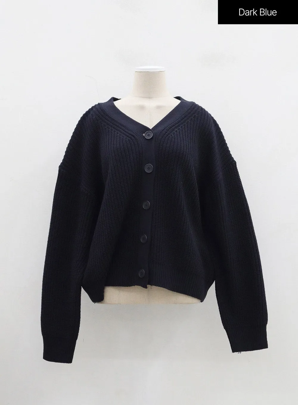 Oversized Knit Button Cardigan BJ331