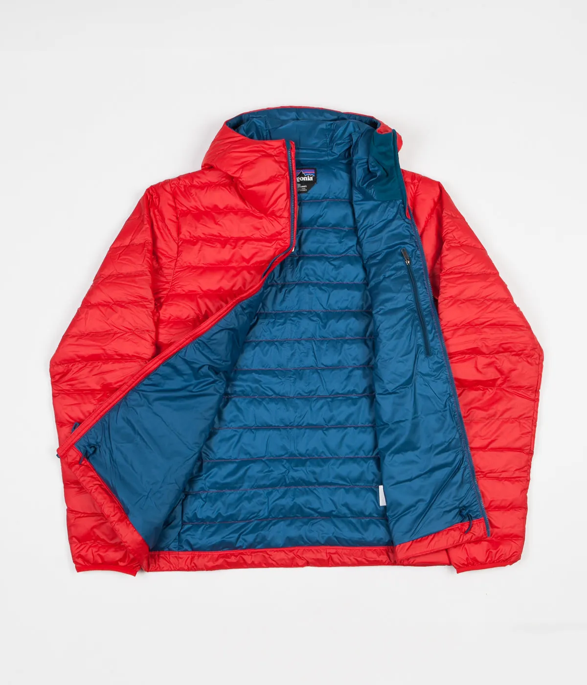 Patagonia Down Sweater Hooded Jacket - Fire