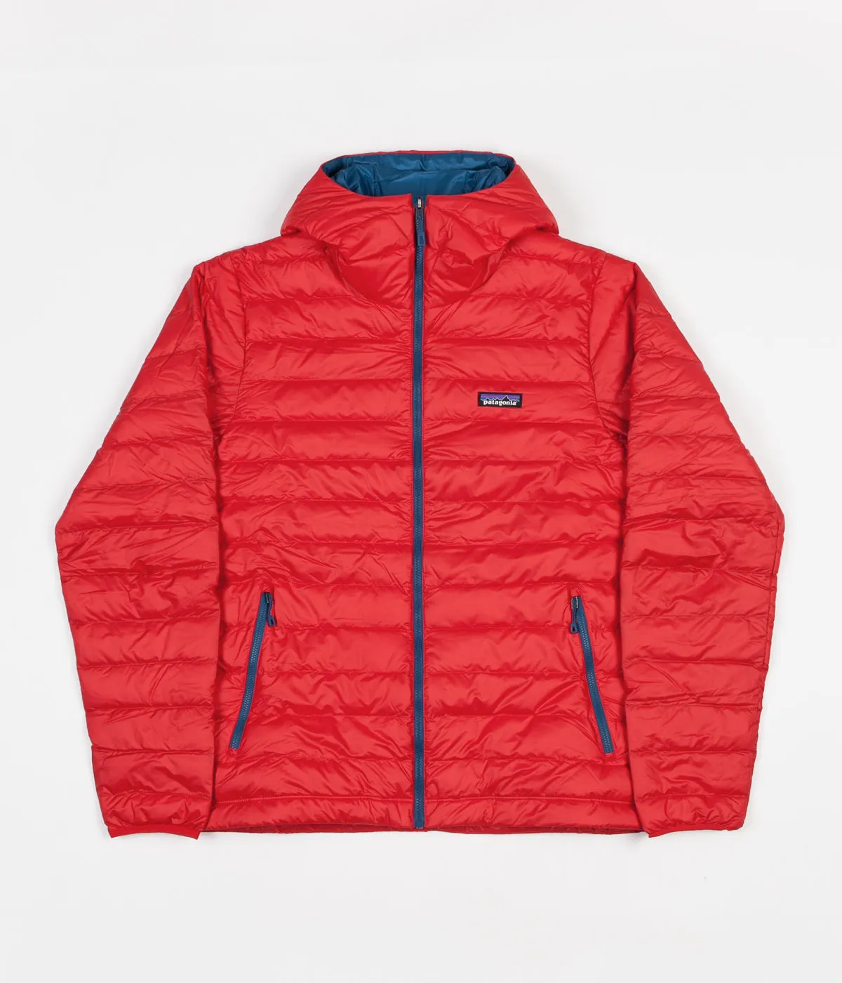 Patagonia Down Sweater Hooded Jacket - Fire