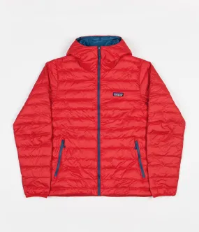 Patagonia Down Sweater Hooded Jacket - Fire