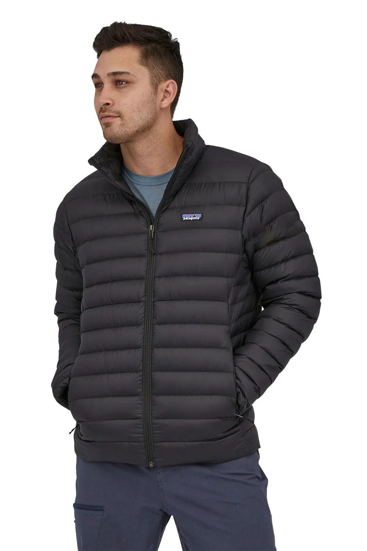 Patagonia Mens Down Sweater Custom Jackets, Black