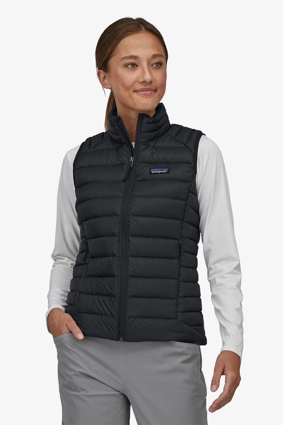 Patagonia Womens Custom Down Sweater Vests, Black