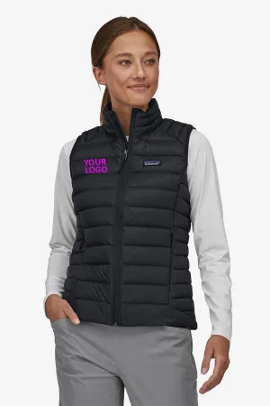 Patagonia Womens Custom Down Sweater Vests, Black