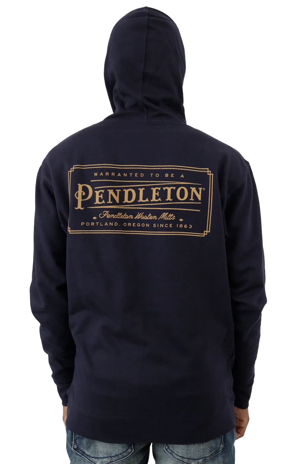 Pendleton Classic Logo Navy/Gold Pullover Hoodie