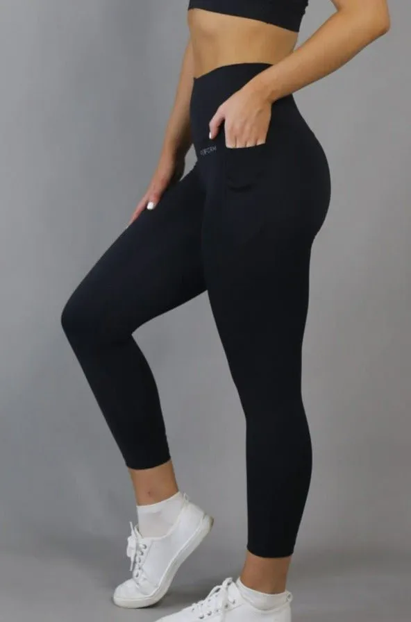 Perform High Waist 7/8 - Black