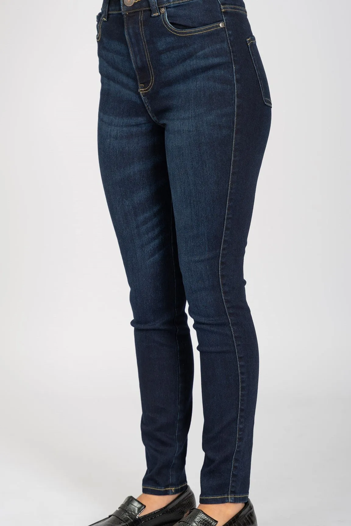 Performance Skinny Jeans - Dark Blue Denim