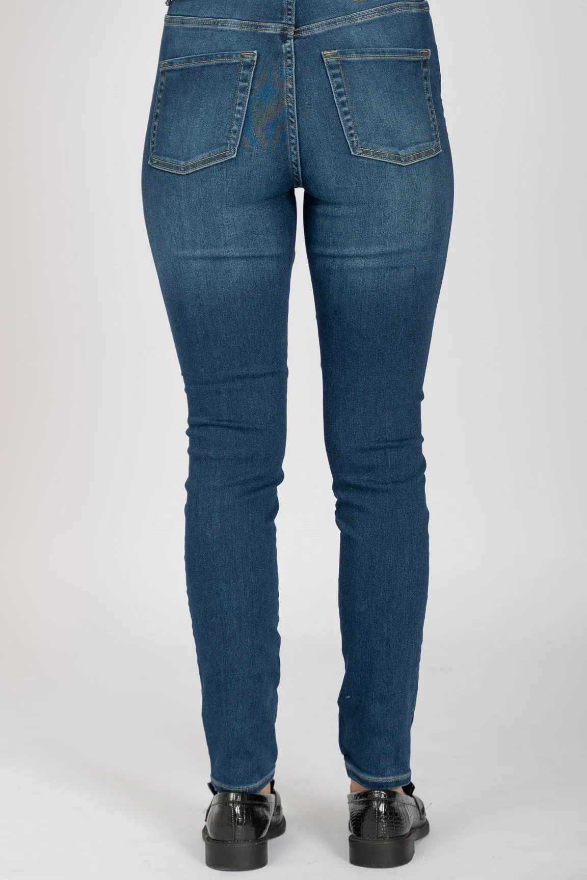 Performance Skinny Jeans - Medium Blue Denim