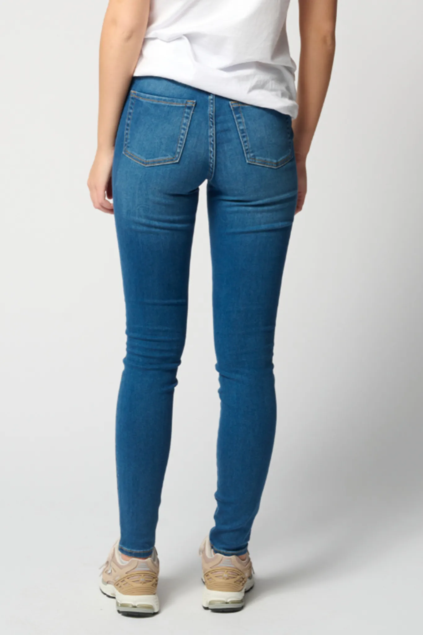 Performance Skinny Jeans - Medium Blue Denim