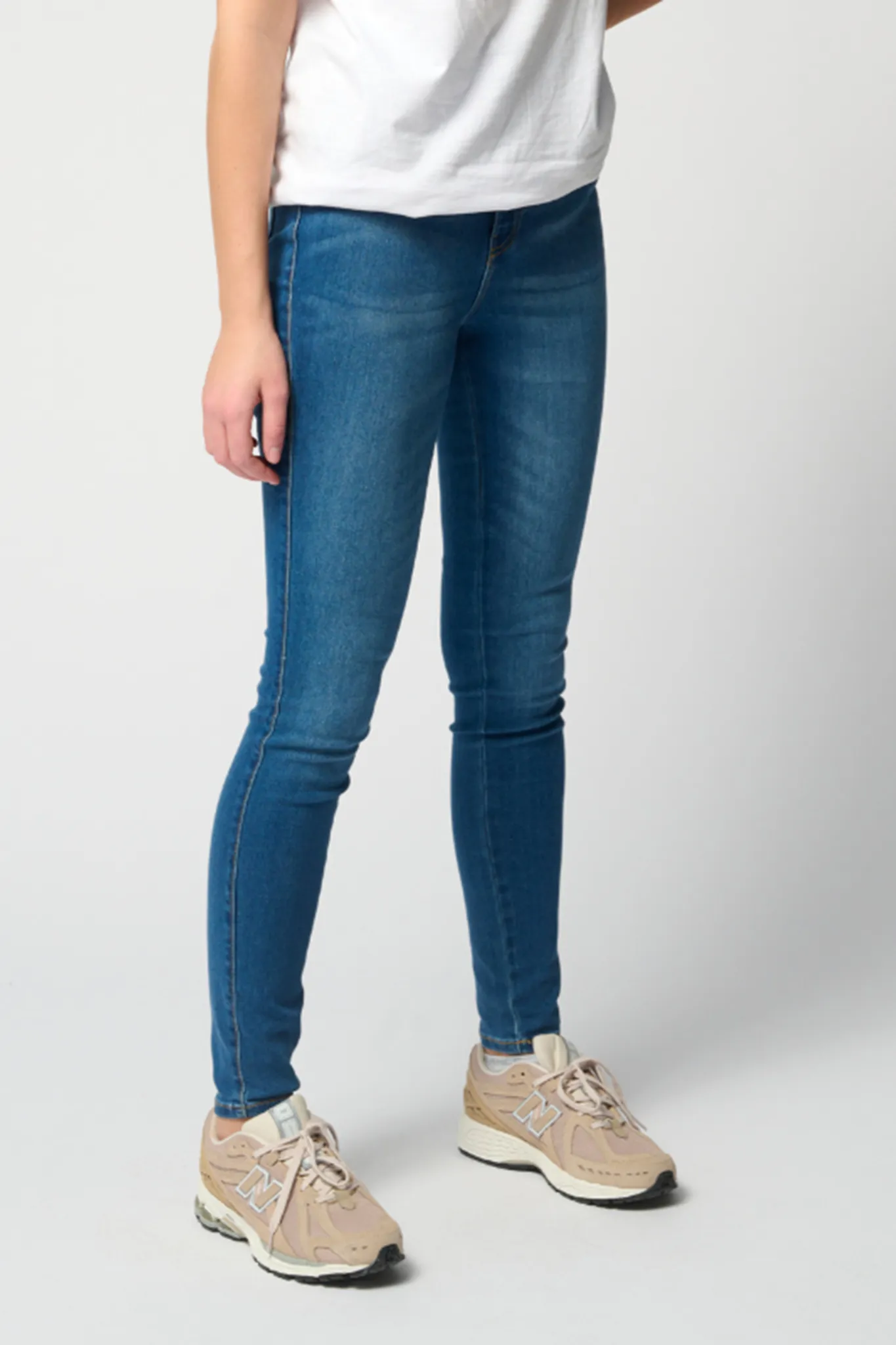 Performance Skinny Jeans - Medium Blue Denim