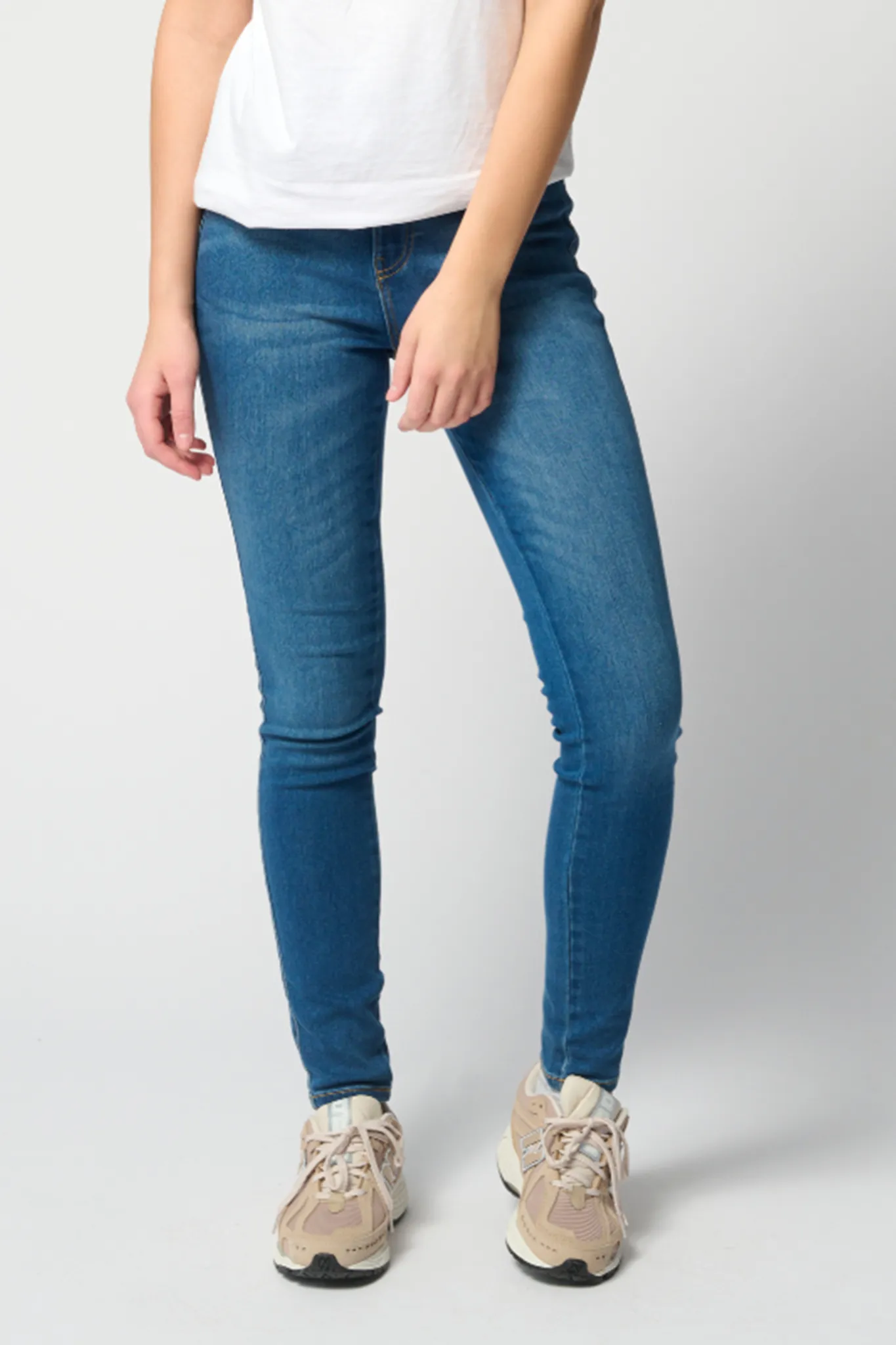 Performance Skinny Jeans - Medium Blue Denim