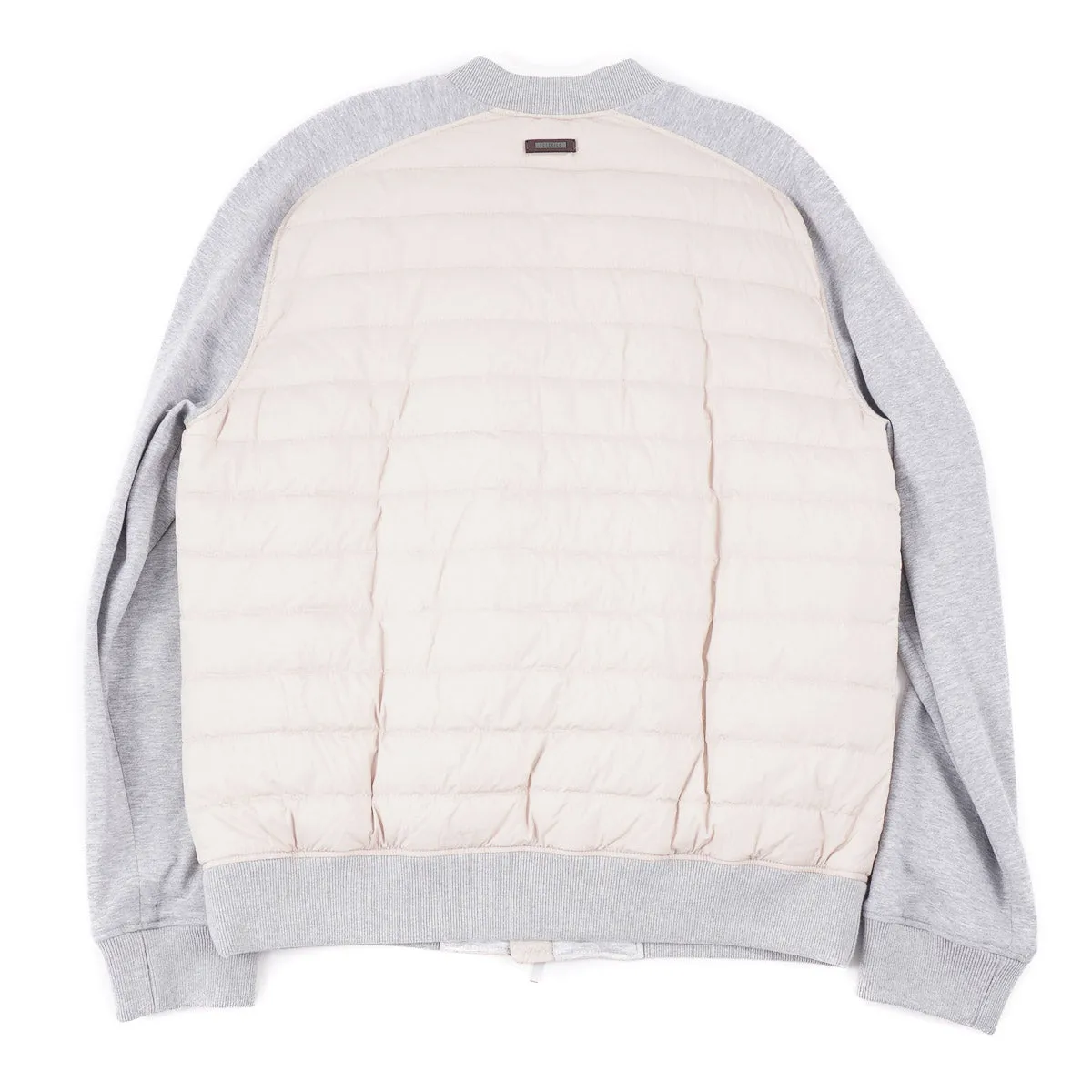 Peserico Down-Filled Jacket with Jersey Sleeves