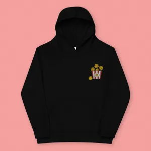 Popcorn Chicken Embroidered Kids Hoodie