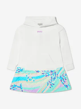 Pucci Girls Patterned Hooded Sweater Dress