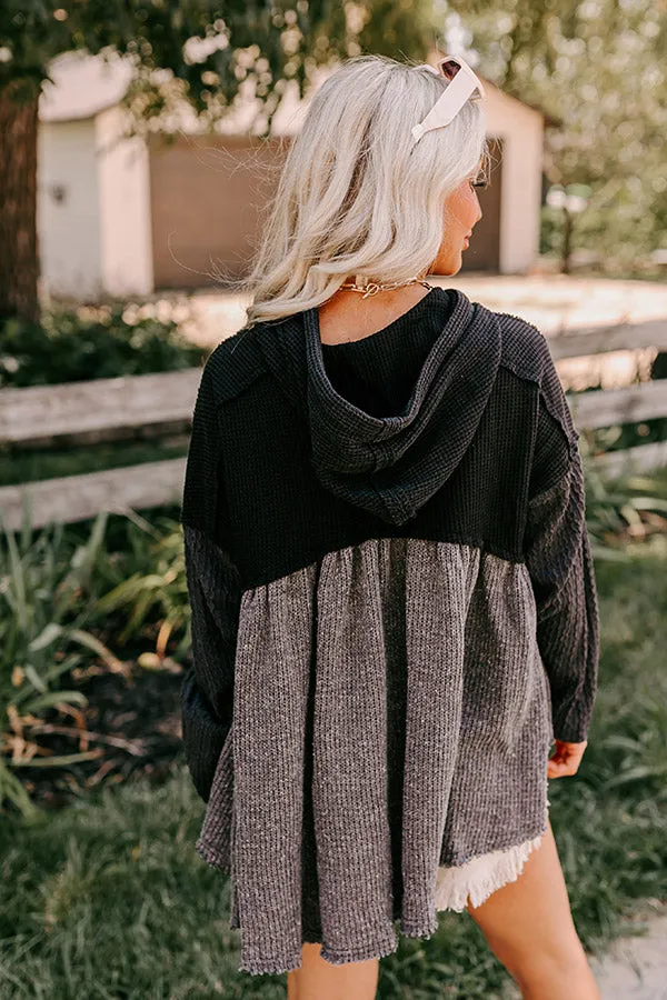 Pumpkin Spice Feels Knit Sweater in Black