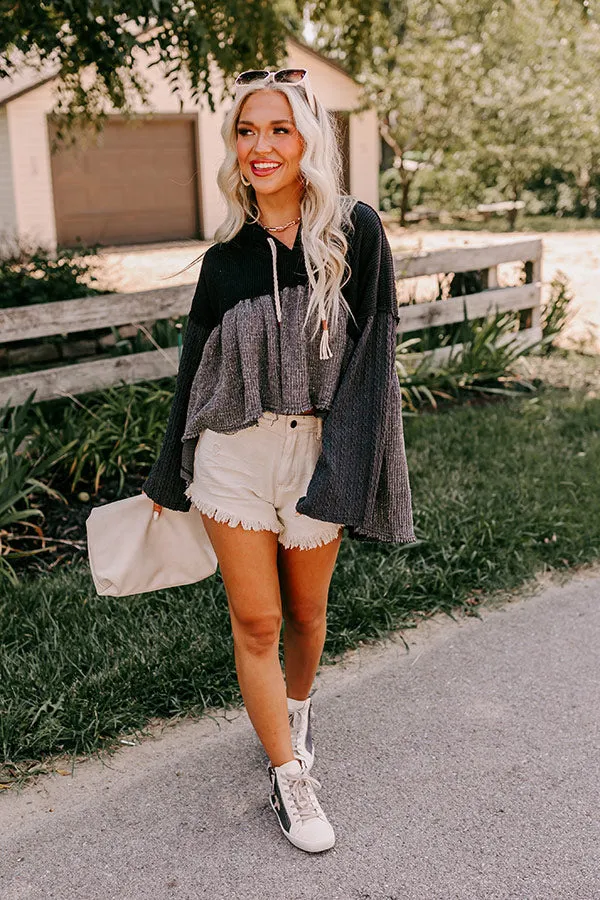 Pumpkin Spice Feels Knit Sweater in Black