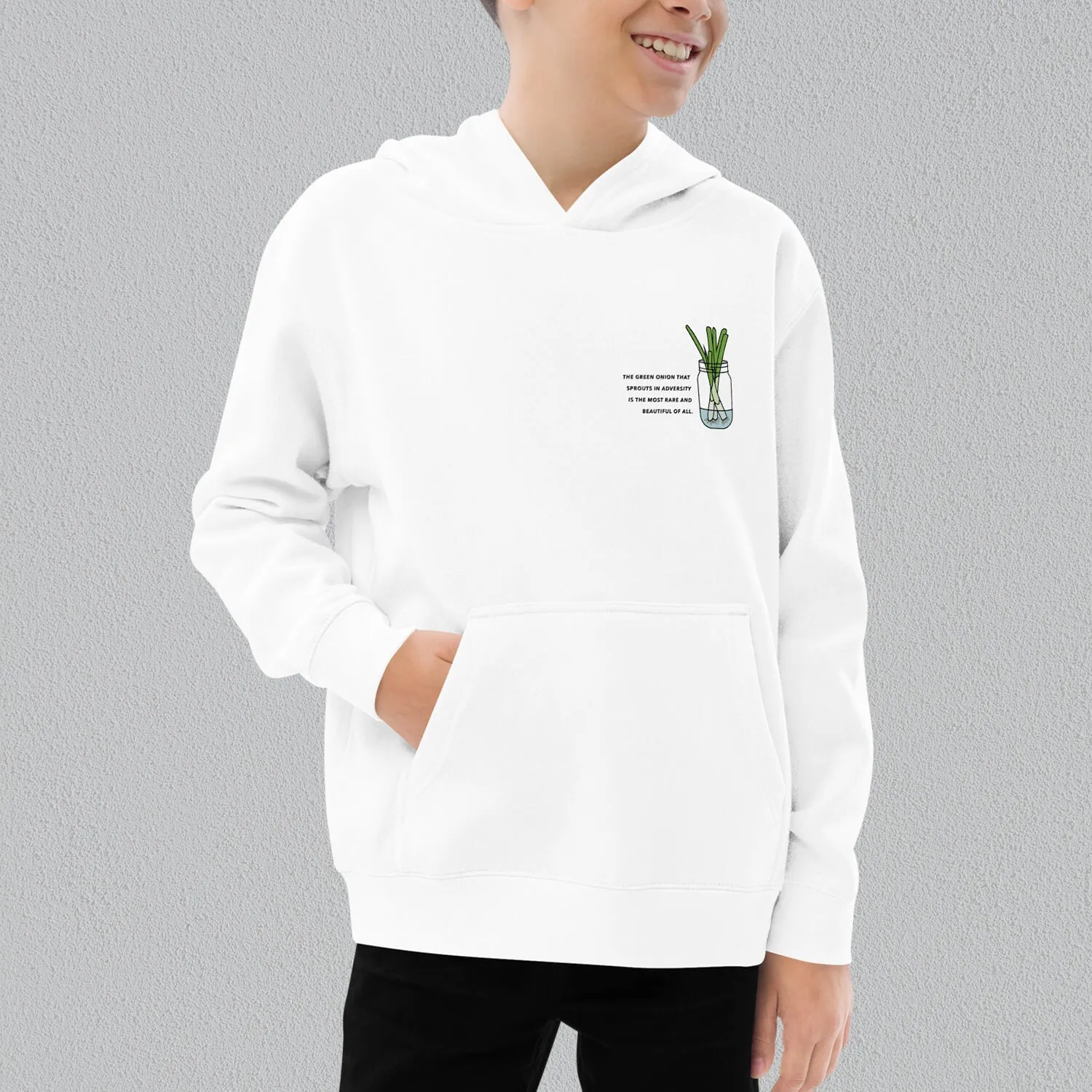 "The Green Onion That Sprouts" Kids Hoodie