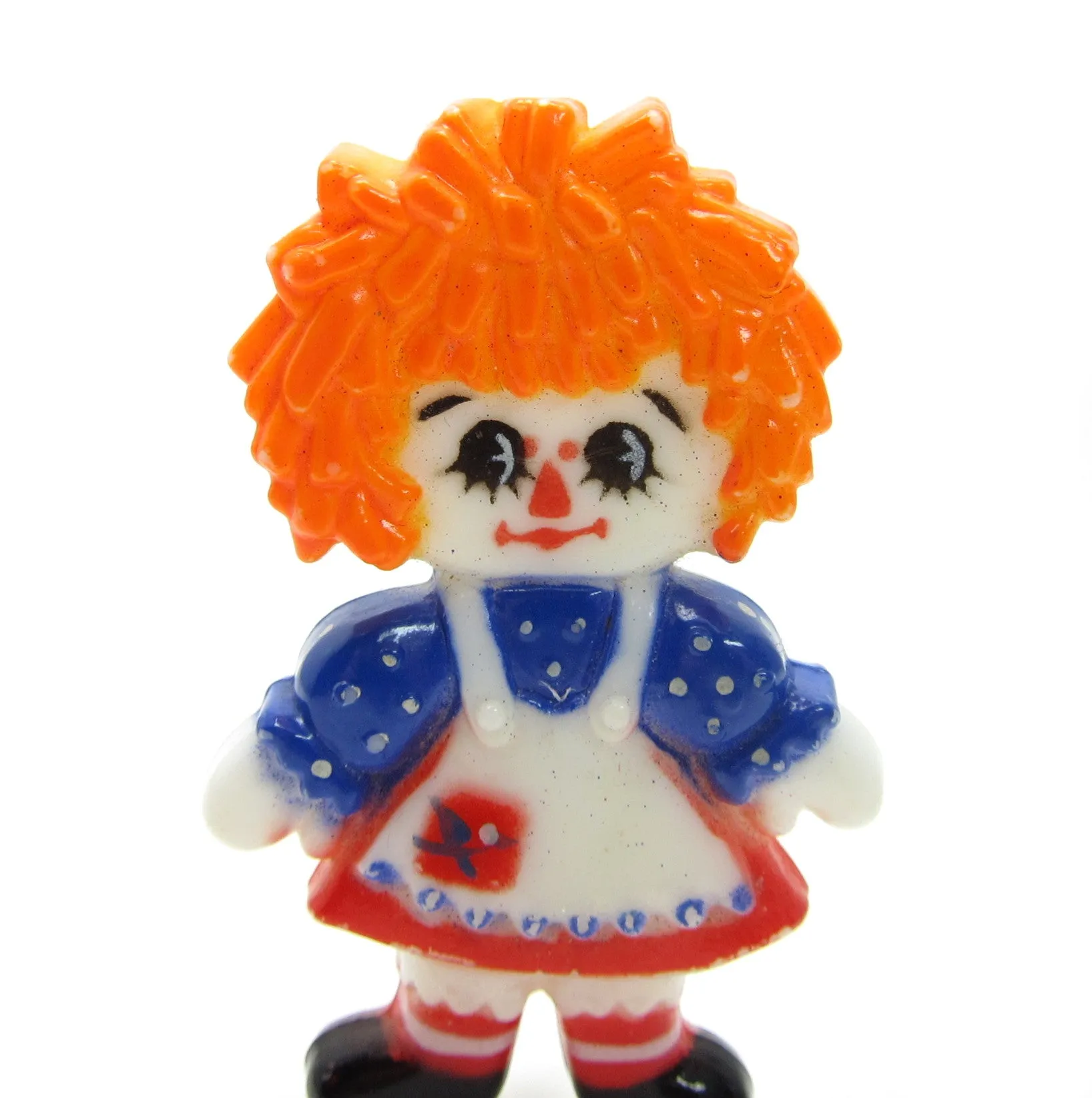 Raggedy Ann Pin Vintage Plastic Hallmark Lapel