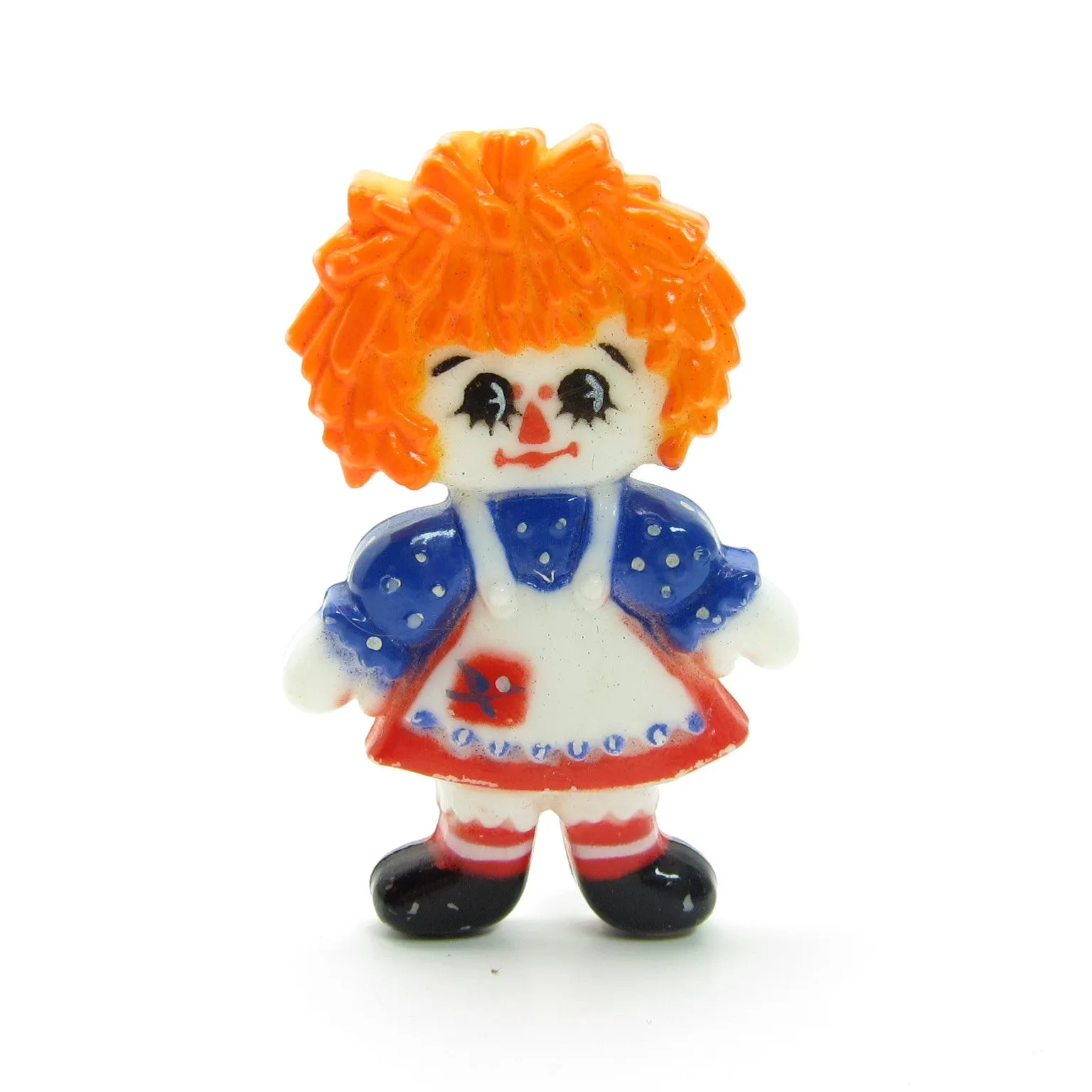 Raggedy Ann Pin Vintage Plastic Hallmark Lapel