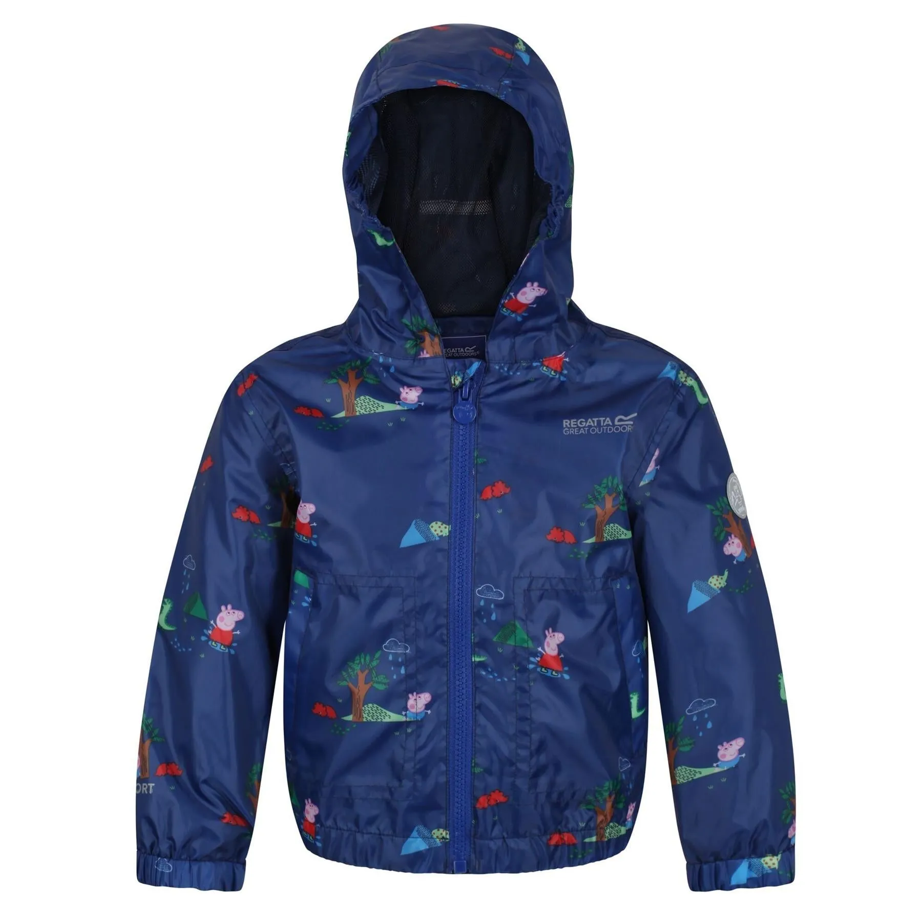 Regatta Kids Peppa Pig Muddy Puddle Waterproof Hooded Jacket Boys Girls