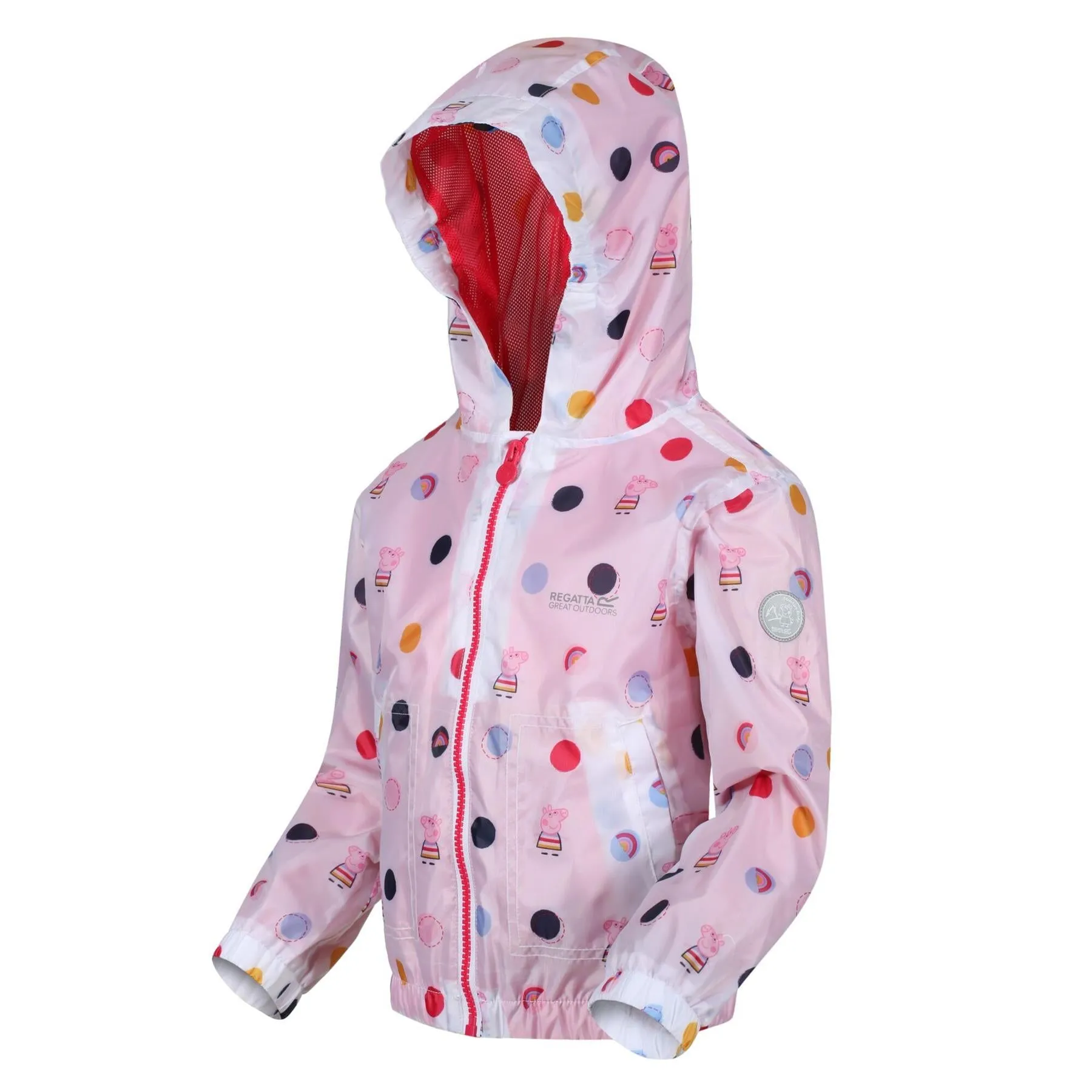 Regatta Kids Peppa Pig Muddy Puddle Waterproof Hooded Jacket Boys Girls