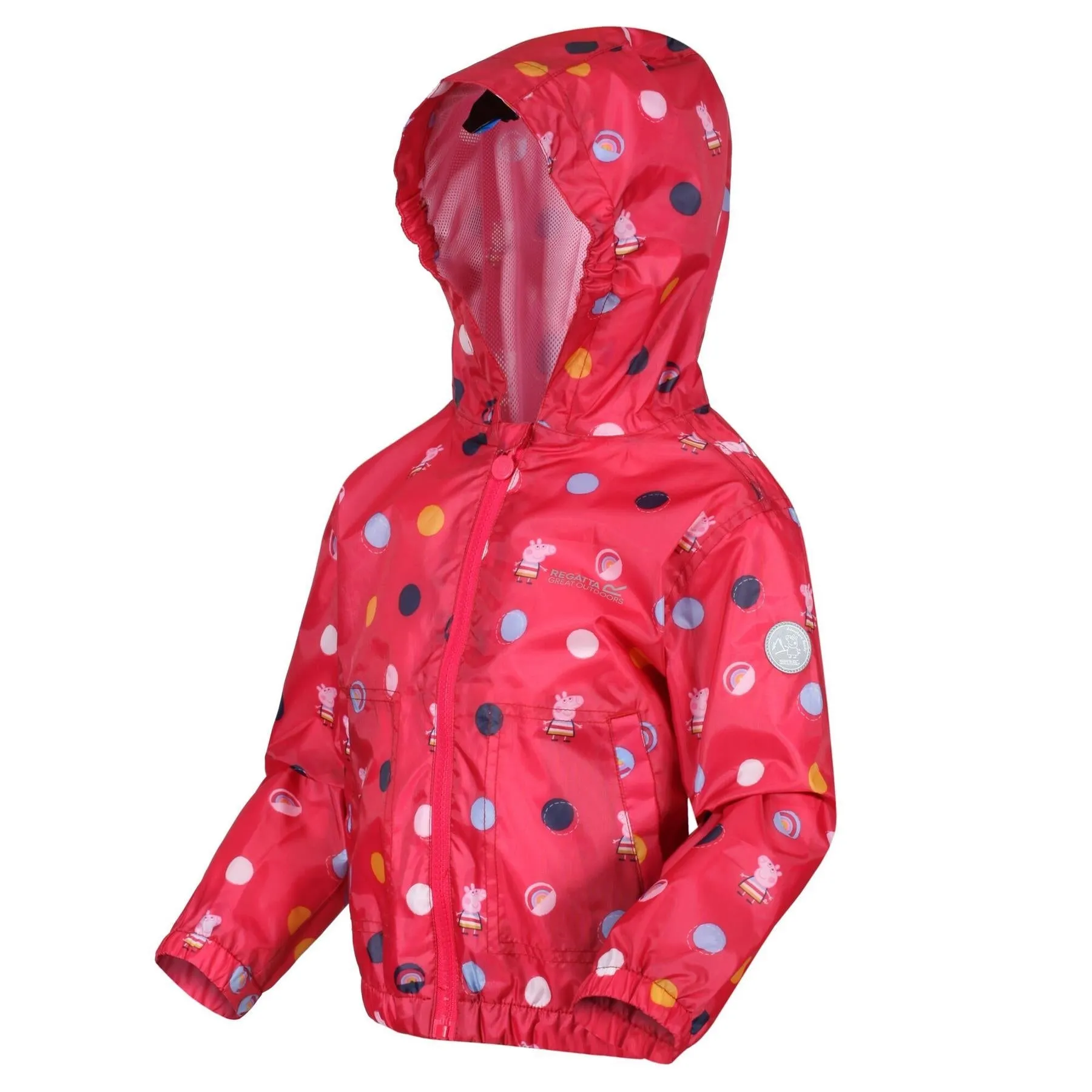 Regatta Kids Peppa Pig Muddy Puddle Waterproof Hooded Jacket Boys Girls