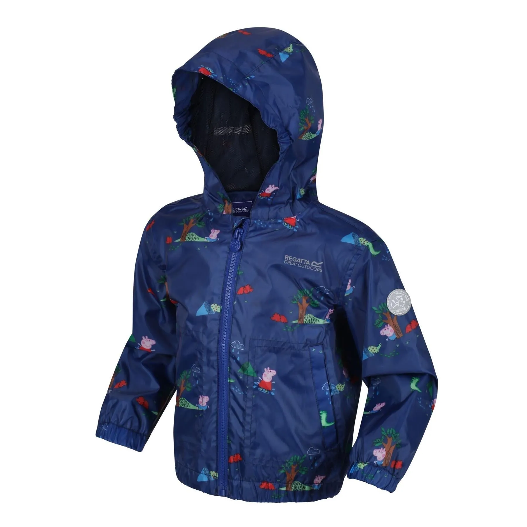 Regatta Kids Peppa Pig Muddy Puddle Waterproof Hooded Jacket Boys Girls