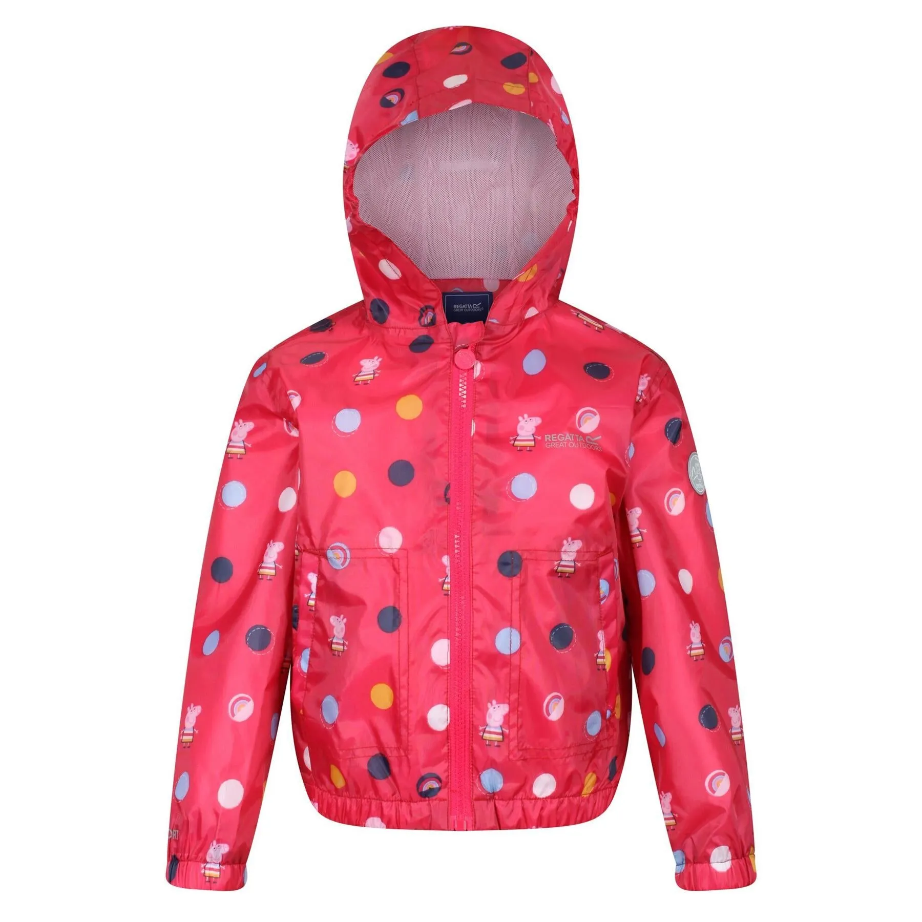 Regatta Kids Peppa Pig Muddy Puddle Waterproof Hooded Jacket Boys Girls