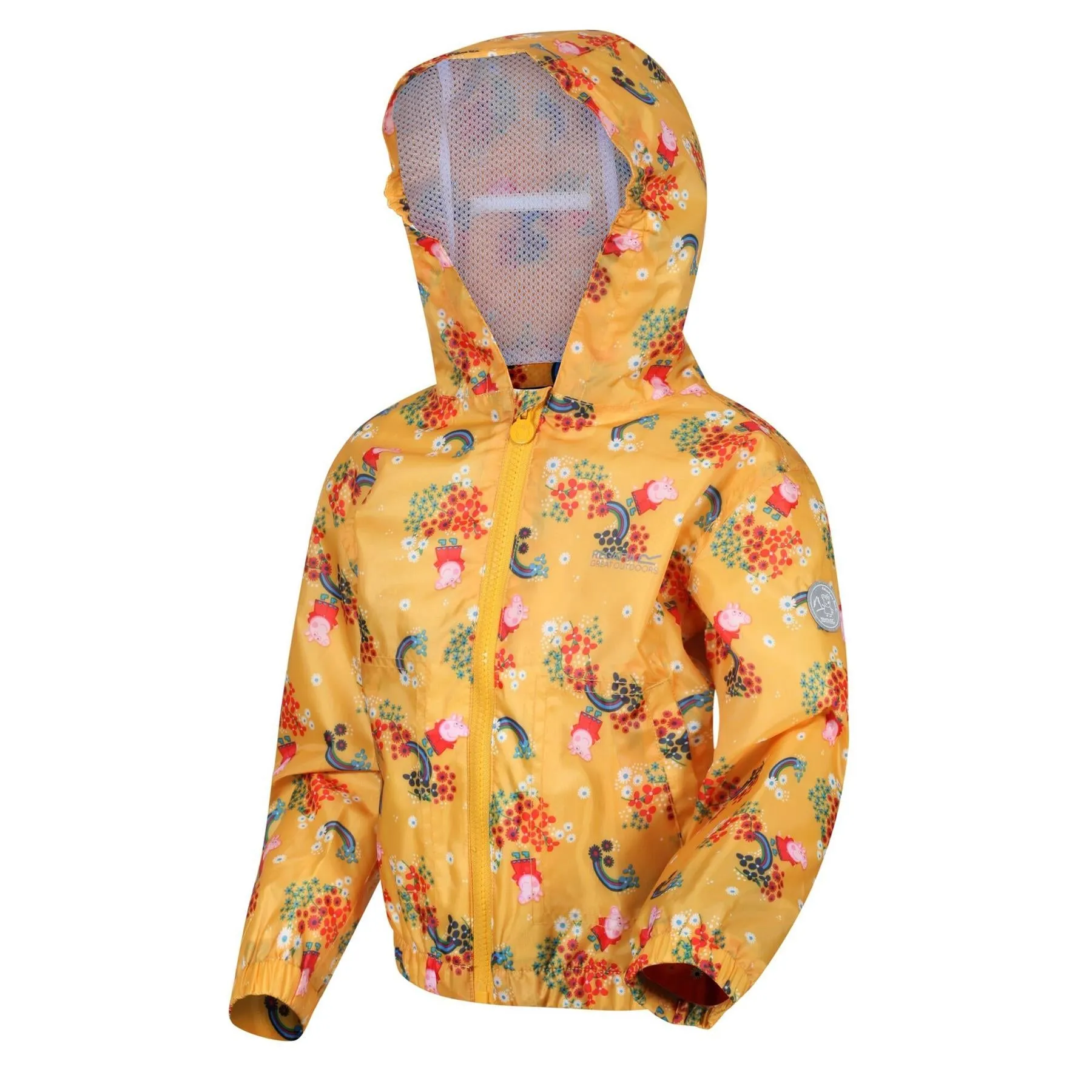 Regatta Kids Peppa Pig Muddy Puddle Waterproof Hooded Jacket Boys Girls