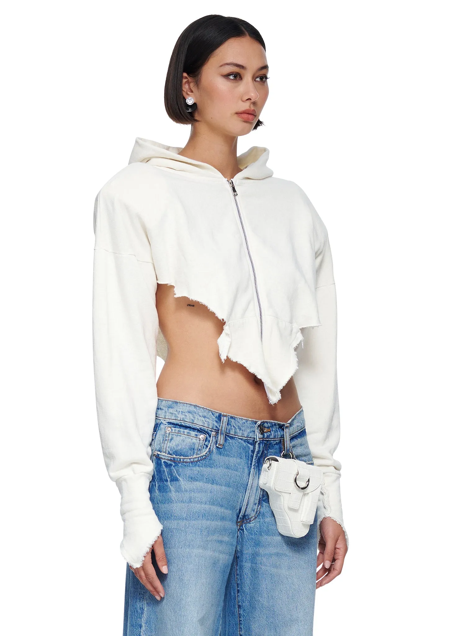 SAMI MIRO VINTAGE V Cut Zip Up Hoodie